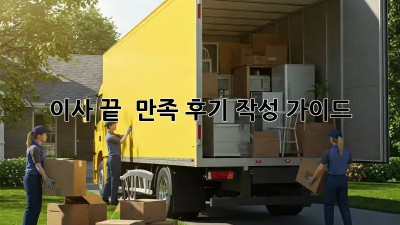 이사 끝! 💯 만족 후기 작성 가이드